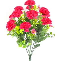 Artificial Carnation Flowers Pink