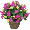 Artificial Morning Glory Floral Arrangement in Pot Large