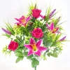 Artificial Tiger Lily Rose Flowers