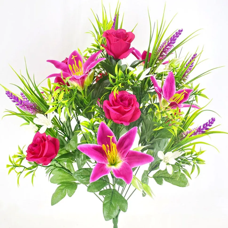 Artificial Tiger Lily Rose Flowers