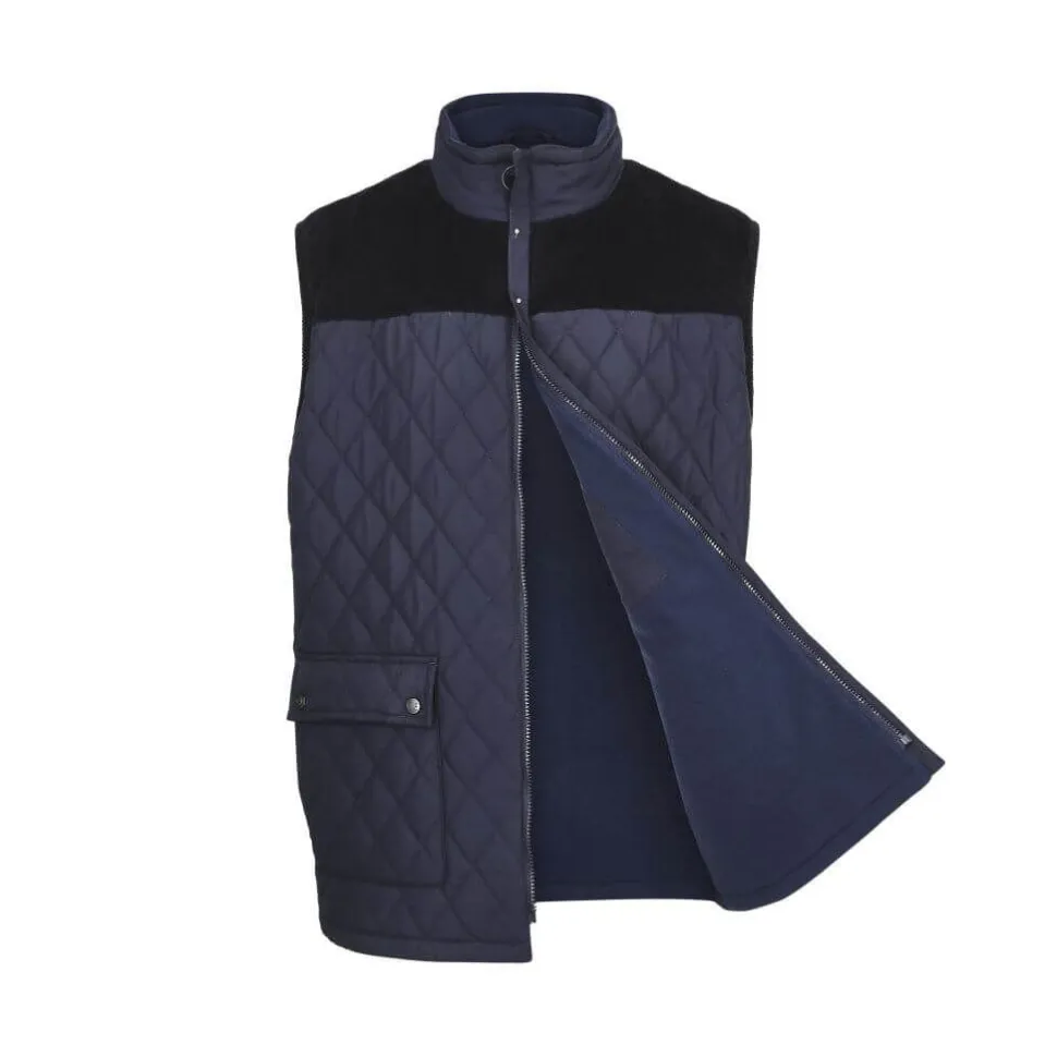 Arundel Diamond Quilted Bodywarmer Navy by Champion
