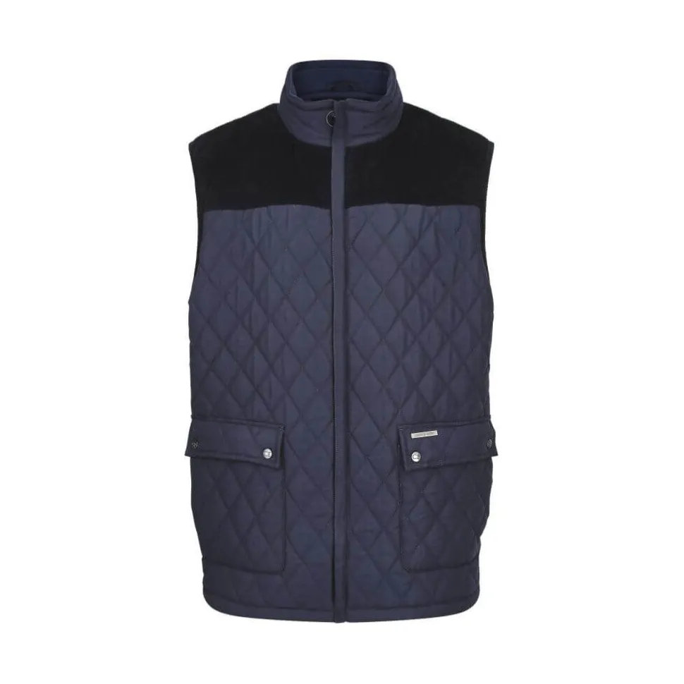Arundel Diamond Quilted Bodywarmer Navy by Champion