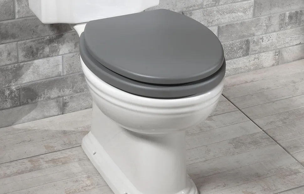 Ashley 18" Toilet Seat - Grey