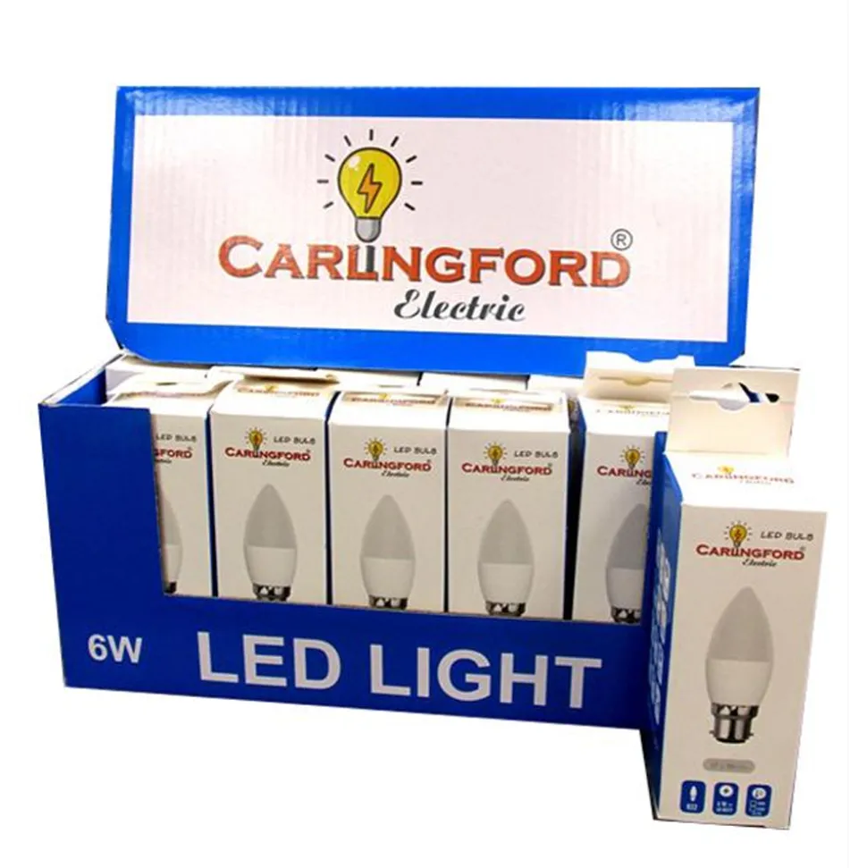 B22 LED Candle Bulb 6w/40W