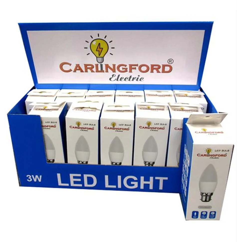 B22 LED Candle Bulb 3w/25W