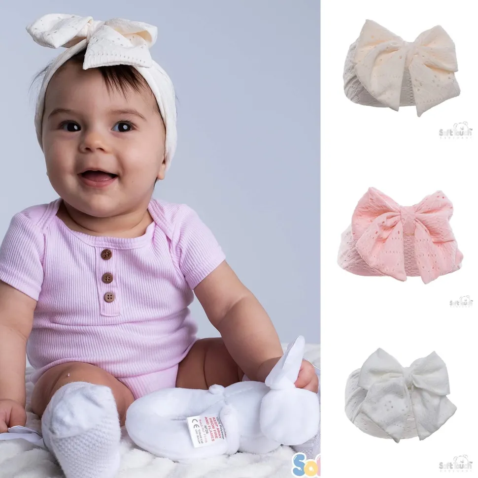 Baby Floral Lace Headband with Bow
