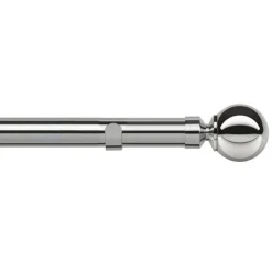 Ball Chrome Curtain Pole 16/19mm