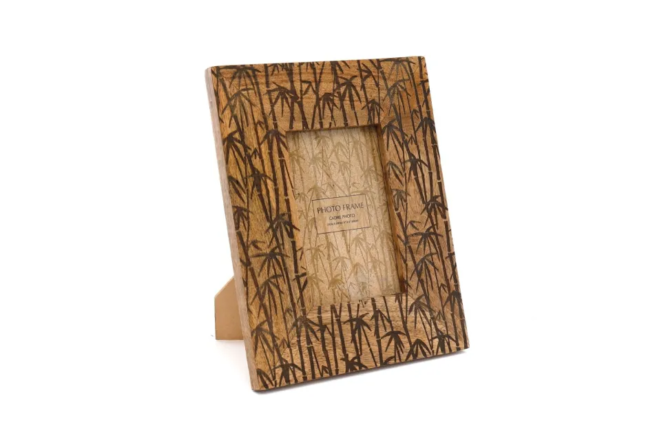 Bamboo Carved Photo Frame - Online Offer Only