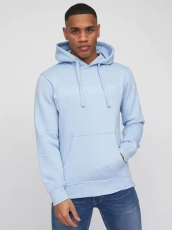 Basico Men's Hoodie Blue by Duck & Cover