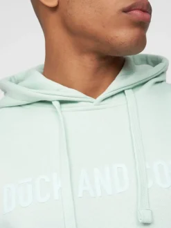 Basico Men's Hoodie Green by Duck & Cover
