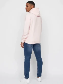 Basico Men's Hoodie Pink by Duck & Cover