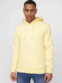 Basico Men's Hoodie Yellow by Duck & Cover