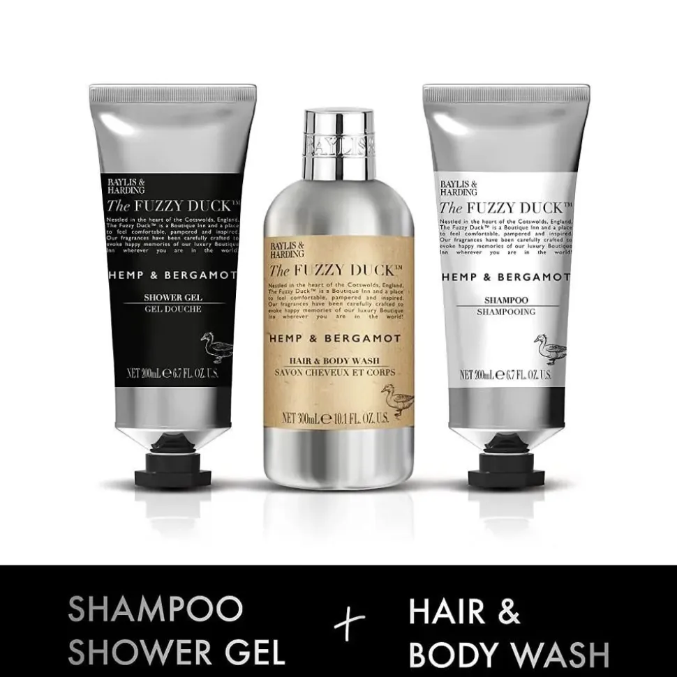 Baylis & Harding The Fuzzy Duck Men’s Shower Kit 3 Piece Set