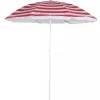 Beach Tilting Parasol Umbrella 1.8m Red Stripe