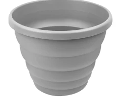 Beehive 66cm Round Plant Pot Cement Grey