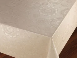 Beige Embossed Oil Cloth 519-54 Price by the metre