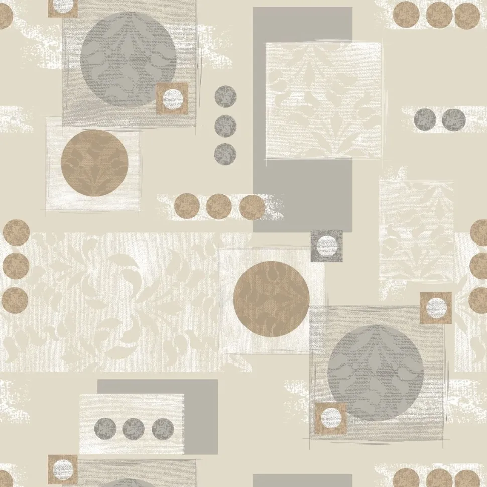 Beige Oil Cloth Tablecloth CJ40 - Price by the Metre