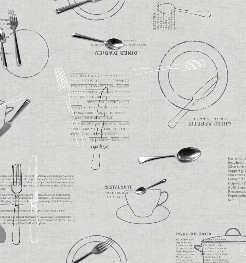 Bergamo Bistro Oil Cloth Tablecloth - Price by the Metre