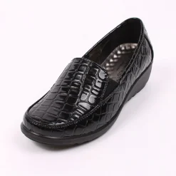 Beth Croc Women's Comfort Walk Shoes Black