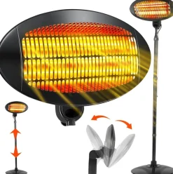 Bigzzia Outdoor Patio Heater 2KW Halogen
