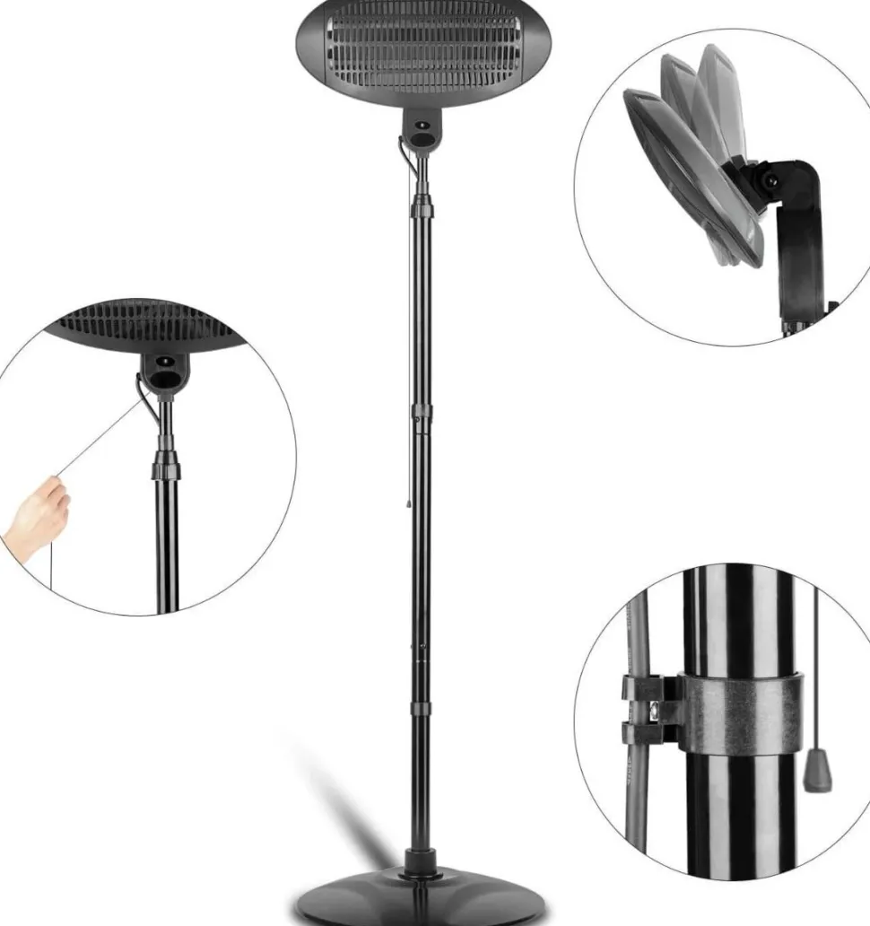Bigzzia Outdoor Patio Heater 2KW Halogen