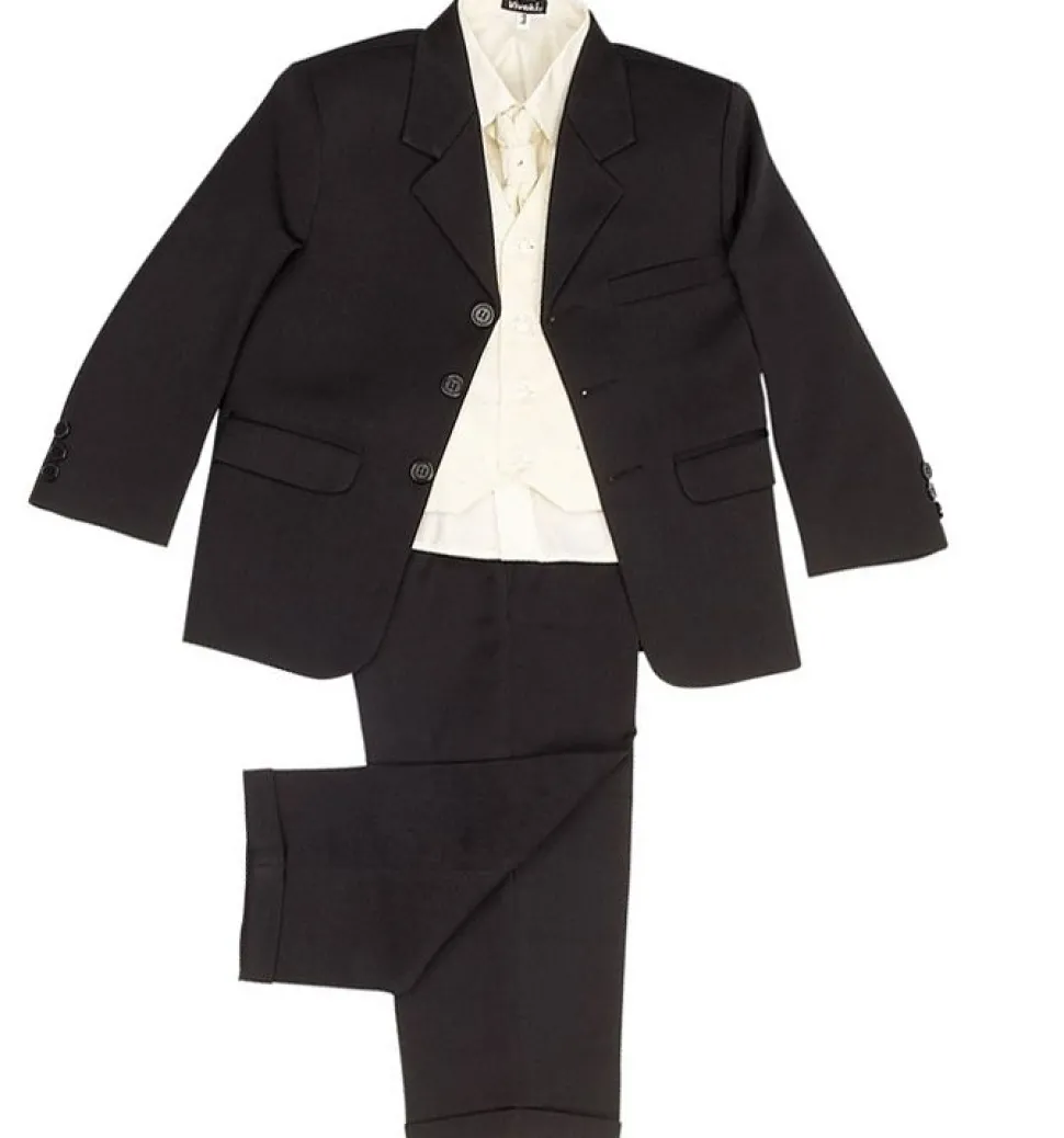 Black & Cream 5 Piece Suit - Last Remaining