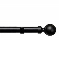 Black Ball Curtain Pole 16/19mm