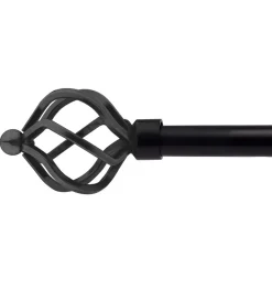 Black Cage Curtain Pole 16/19mm
