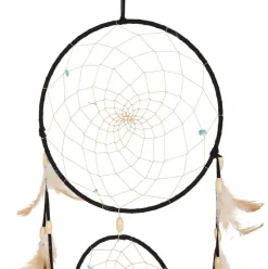 Black Dreamcatcher with Feathers