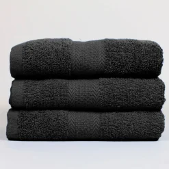 Black 450GSM 100% Cotton Towel