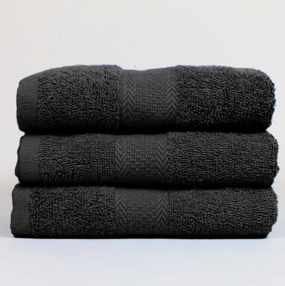 Black 450GSM 100% Cotton Towel