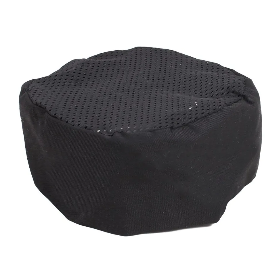 Black Mesh Chef Skull Cap 103-046