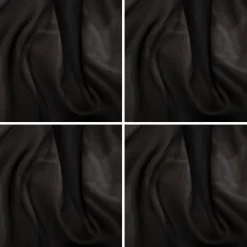 Black Voile Fabric (C1809) by the Metre - 150cm Wide