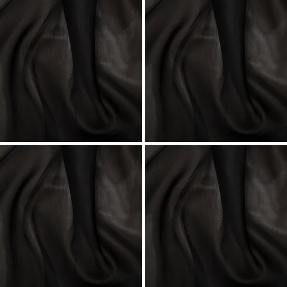 Black Voile Fabric (C1809) by the Metre - 150cm Wide