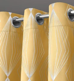 Blackout Curtains Onyx Ochre by Velosso