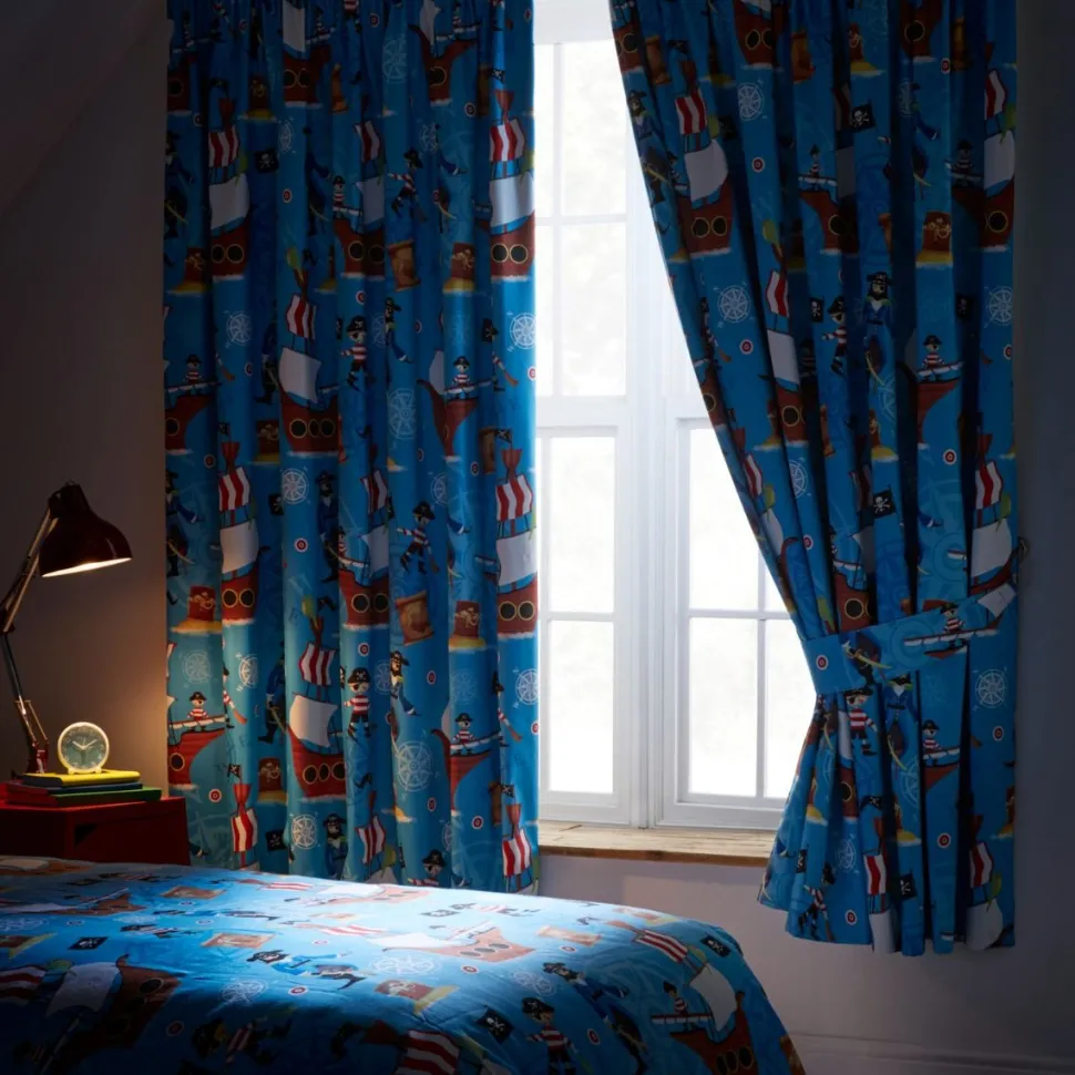Blackout Curtains Sea Pirates Tape Top