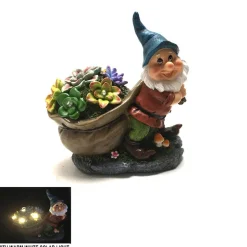 Blue Hat Gnome Outdoor Solar Light