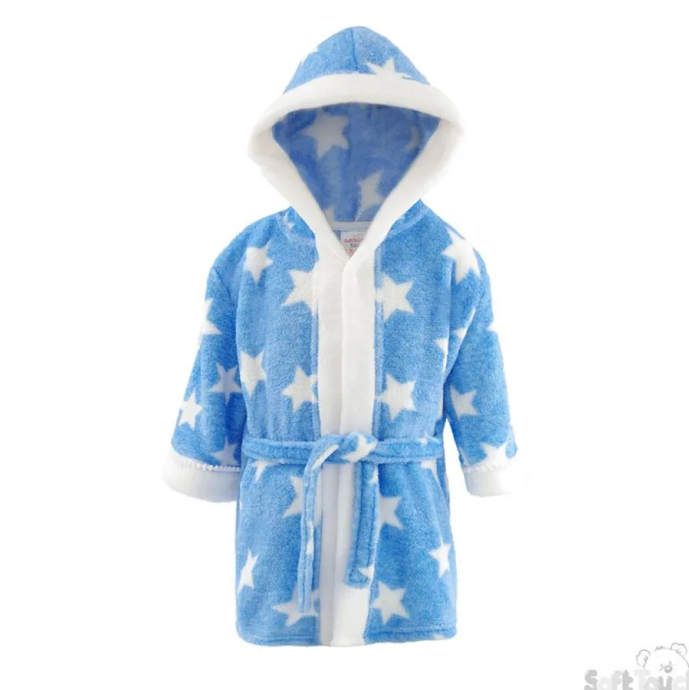 Blue Star Hooded Bath Robe