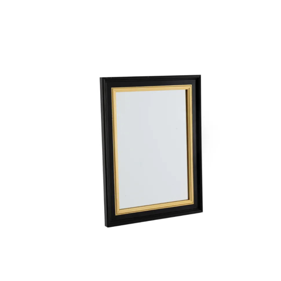 Bohome Black & Gold Framed Mirror