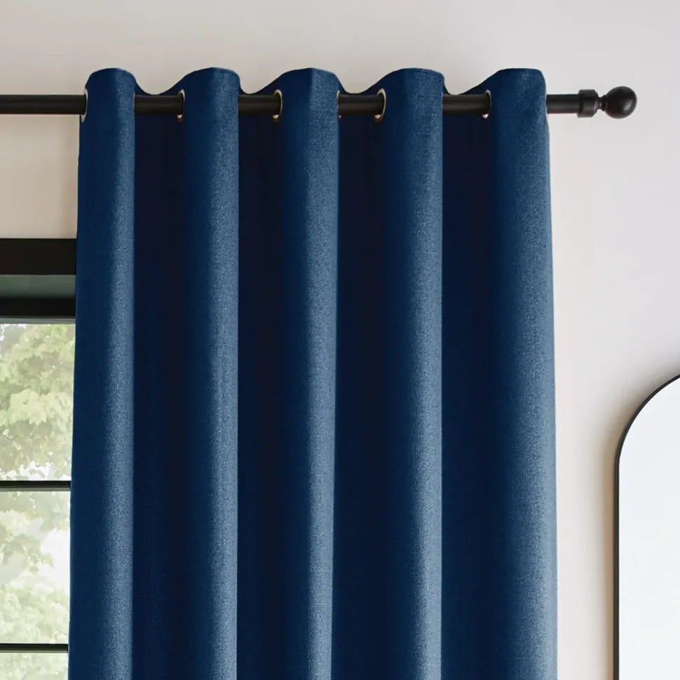 Bondi Eyelet Readymade Curtains Navy