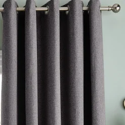 Bondi Eyelet Readymade Curtains Grey
