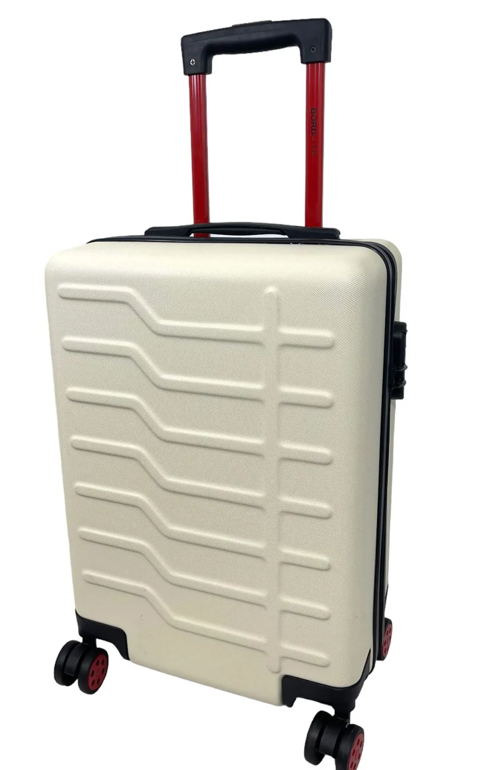 Bordlite 20" Lightweight Wheel Suitcase White