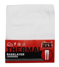 Boys White Thermal Long John Leggings