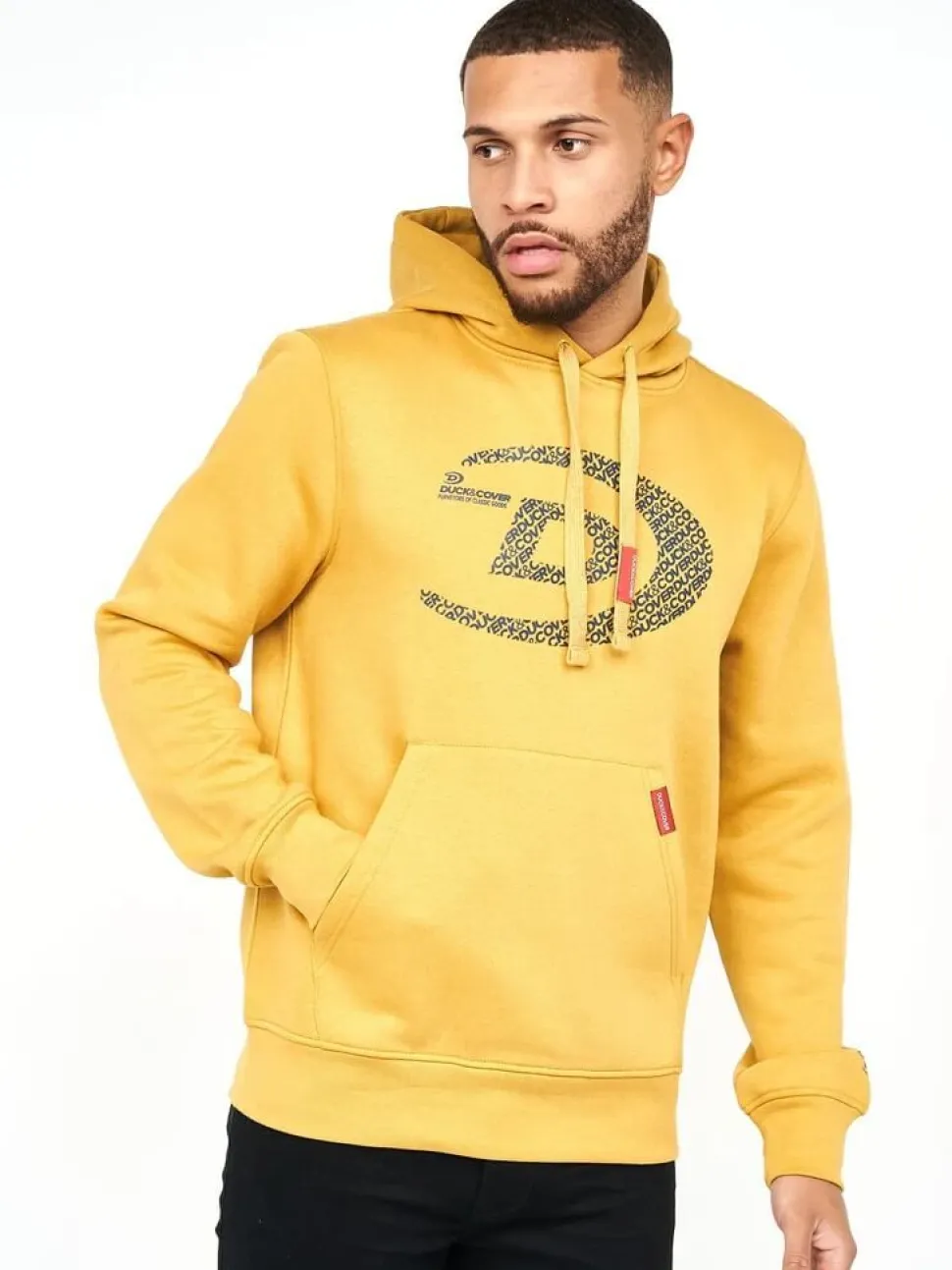 Bromley Organic Men's Hoodie Yellow by Duck & Cover