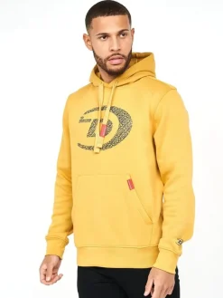 Bromley Organic Men's Hoodie Yellow by Duck & Cover