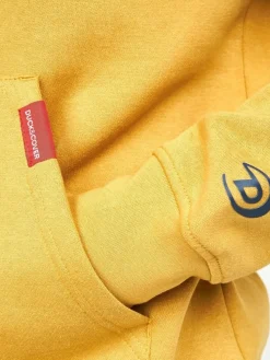 Bromley Organic Men's Hoodie Yellow by Duck & Cover
