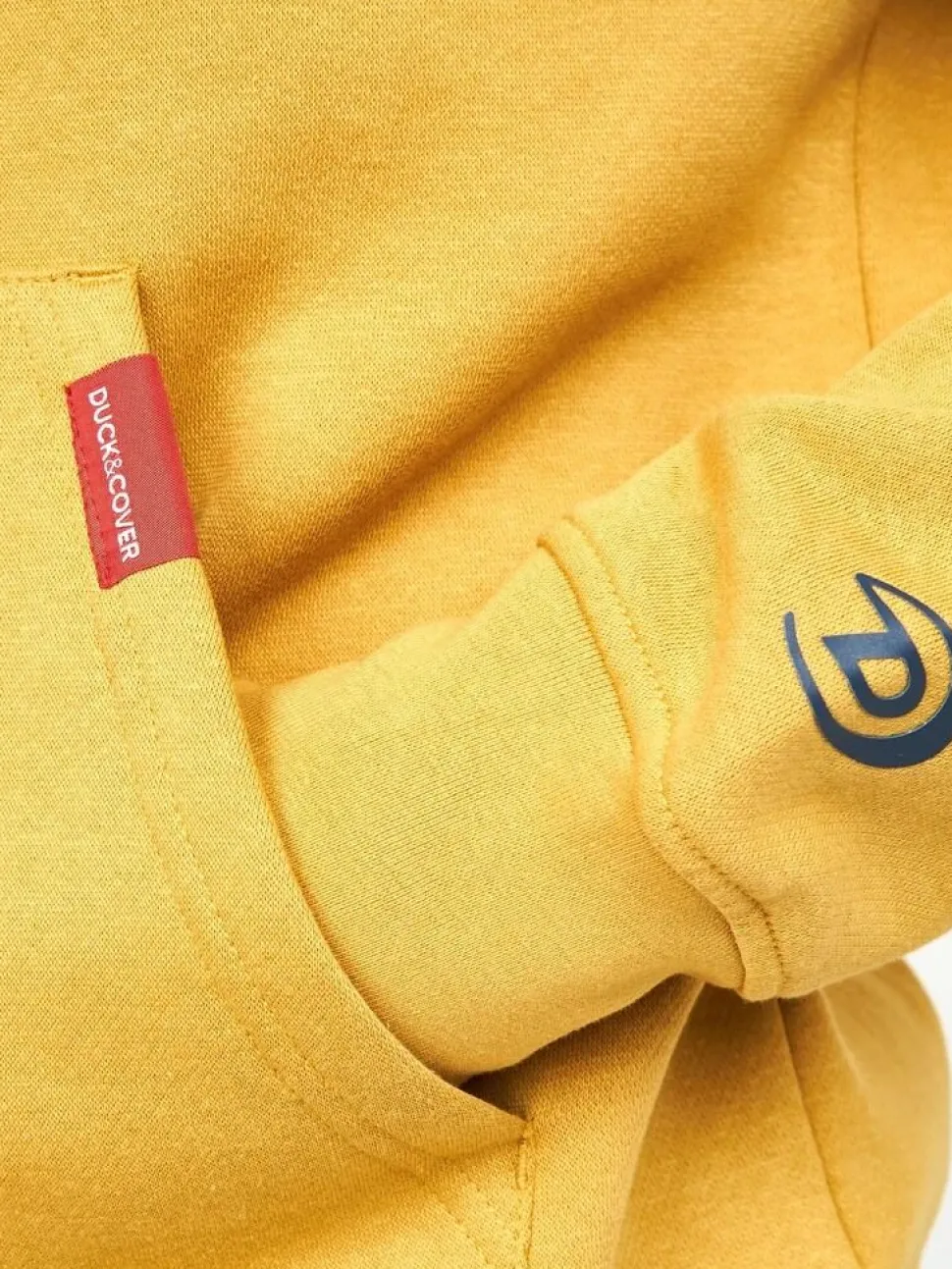 Bromley Organic Men's Hoodie Yellow by Duck & Cover