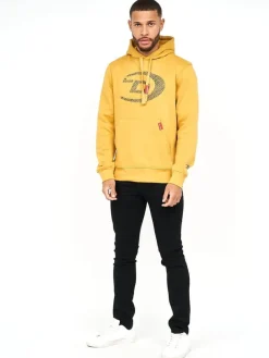 Bromley Organic Men's Hoodie Yellow by Duck & Cover