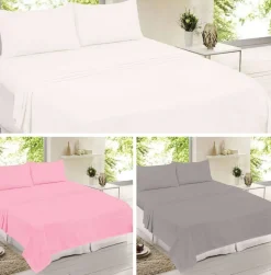 Brushed Cotton Flannelette Sheet Sets by Lewis