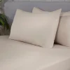 Brushed Cotton Pillowcase Pair Cream by Sleepdown